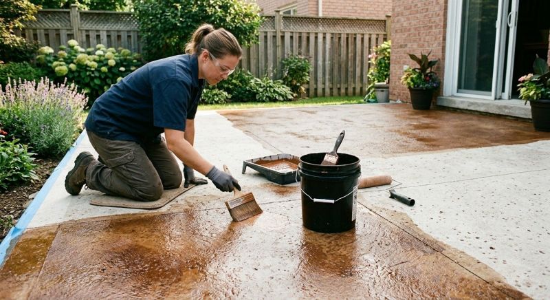 Stained Concrete Installation in Corpus Christi, TX